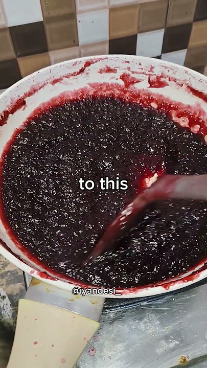 Rosella Flower Jam harvested from the garden. #rosellajam #rosellaflower #rosellaflowerjam