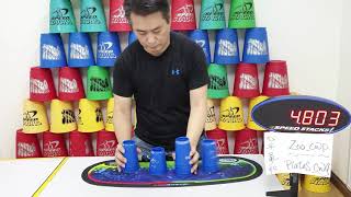 Sport Stacking Freestyle Backwards Cycle //  8.351 - plates_cwg