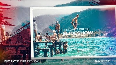 After Effects Template: Elegant Brush Slideshow