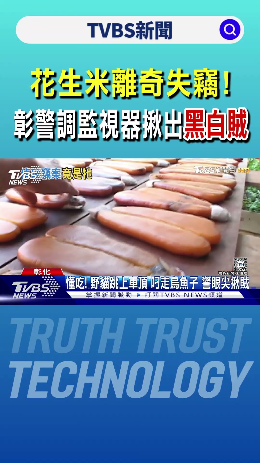 花生米離奇失竊! 彰警調監視器揪出「黑白賊」｜TVBS新聞 @TVBSNEWS01