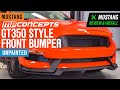 2015-2017 Mustang MP Concepts GT350 Style Front Bumper - Unpainted Review & Install