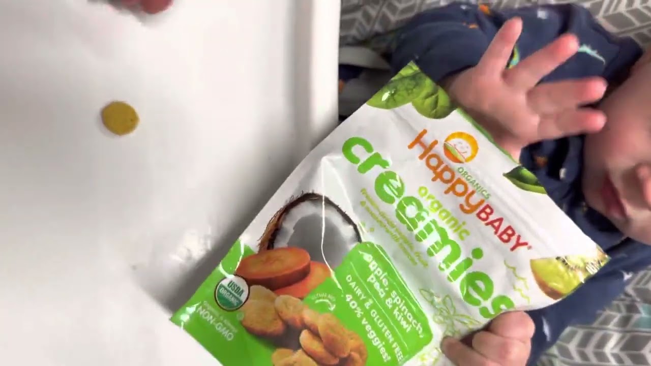 My (Grandson's) honest review on these Happy Baby Organic Creamies.  Healthy Snacks Health Food