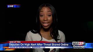 THREAT WON'T CANCEL CLASSES AT DOUGLAS SCHOOL