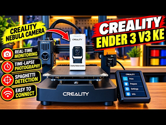 Ender 3 V3 KE - Installing Creality Nebula Camera, making