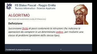 Fondamenti di Programmazione - Lezione 01
