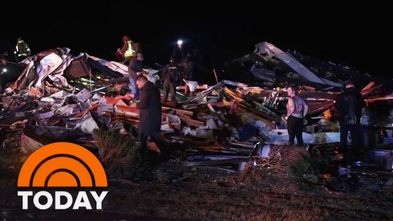 Deadly Tornadoes Rip Across Middle Of US Leaving At Least 50 Feared ...