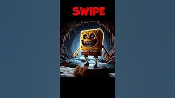 😨 SpongeBob Characters in Cave #spongebob #funny #spongebobsquarepants #squidward #shorts