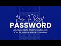 How to reset your login password