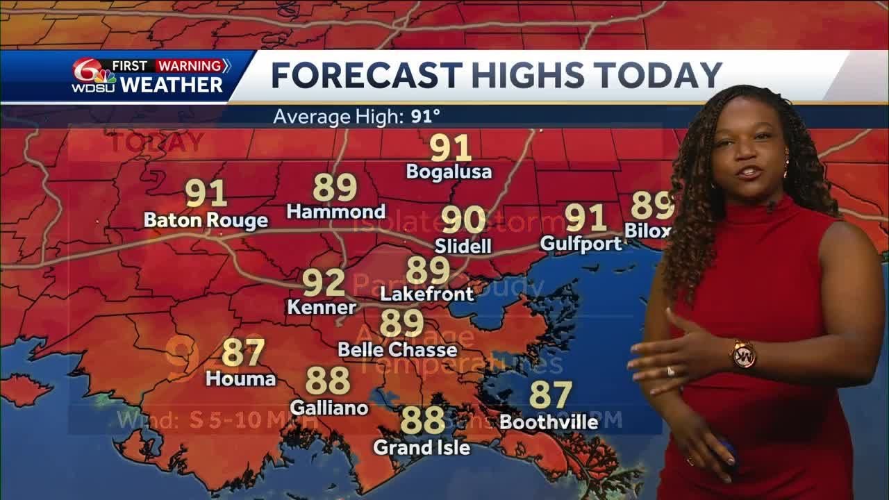 Scattered showers and heat continue - YouTube