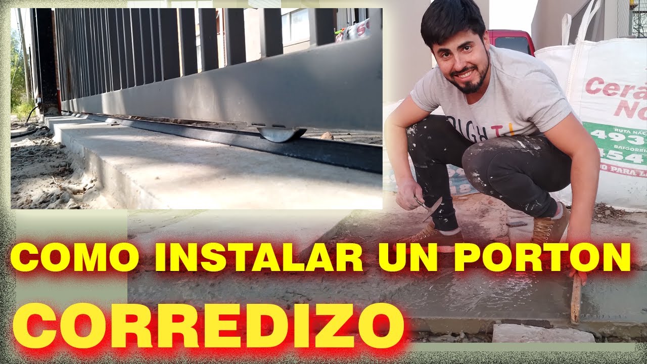 Como instalar un portón corredizo