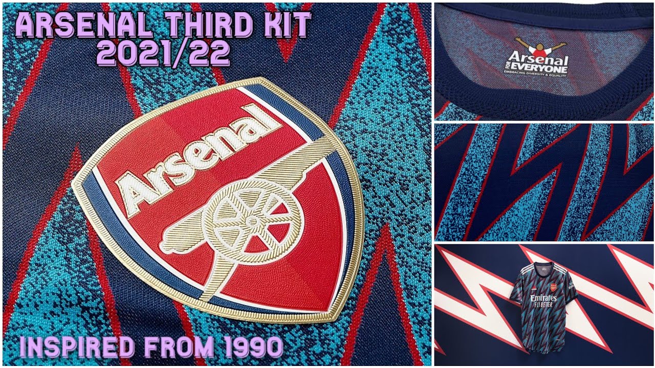 ARSENAL NEW THIRD KIT 2021/22 || INSPIRED FROM 90s || 