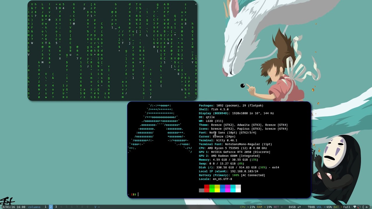 Minimal Arch Linux Rice (Qtile Window Manager) - YouTube