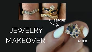 Creating a Ring with Heirloom Sapphires | Custom Ring Design | Dana's Story