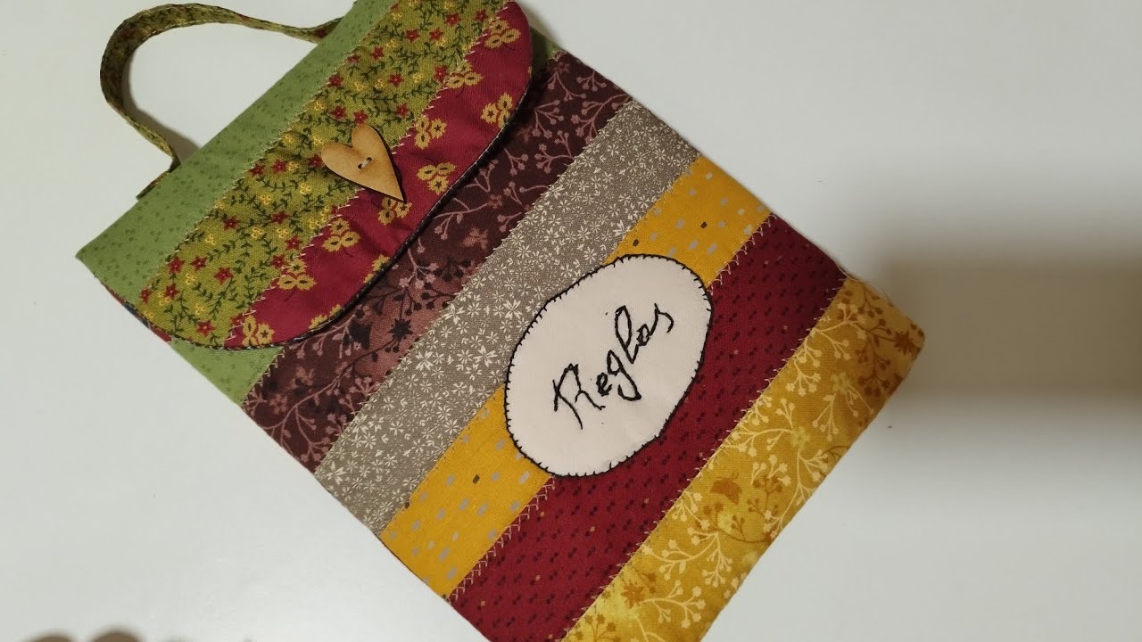 guarda reglas con retales de telas