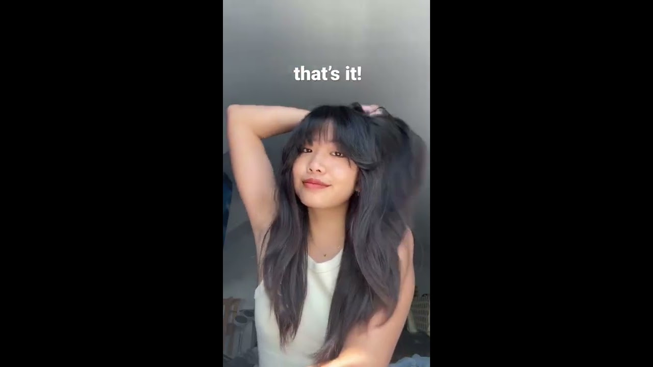 How I Style My Bangs With A Straightener Youtubepartner