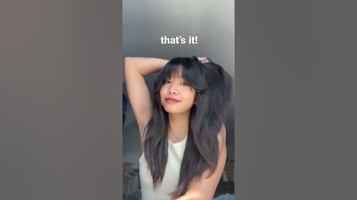 how i style my bangs with a straightener #youtubepartner