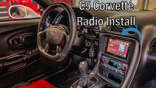 9704 C5 Corvette Double DIN Radio Install