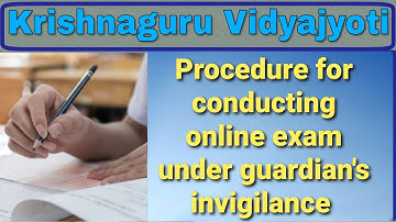 Online Examination answer script submission demonstration