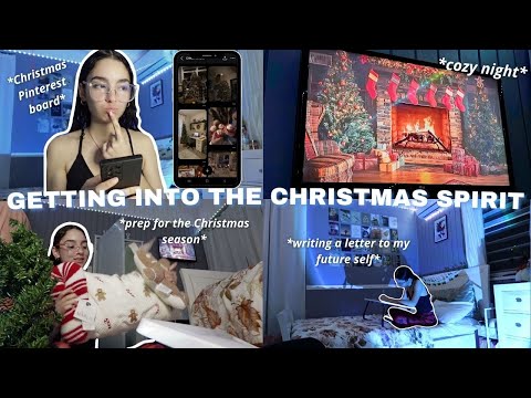 GETTING INTO THE CHRISTMAS SPIRIT🎄❄ | cozy night, christmas prep, and more!🎉