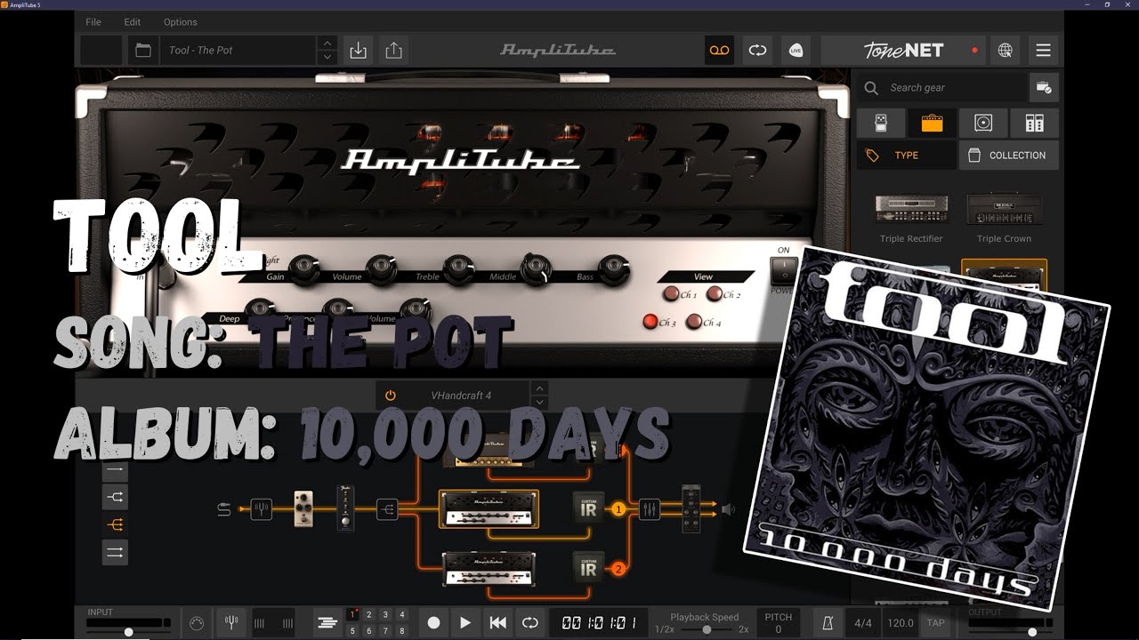 Tool THE POT guitar tone AmpliTube 5 YouTube