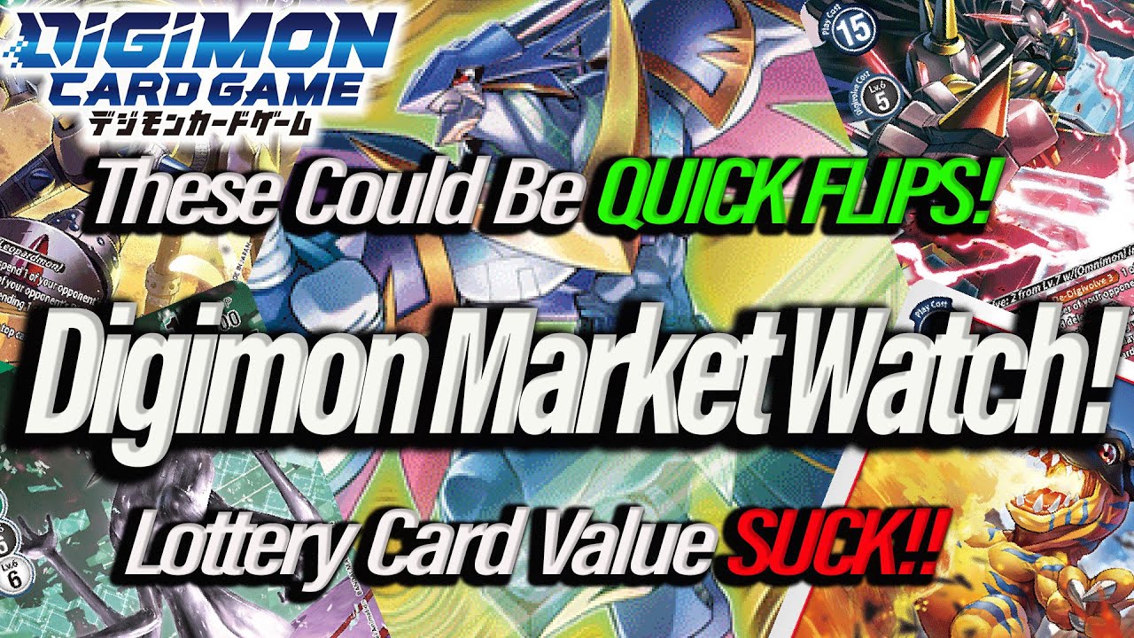 Digimon Market Watch! These Could Be QUICK FLIPS! Lottery Card Values SUCK!! (Digimon TCG 2023)