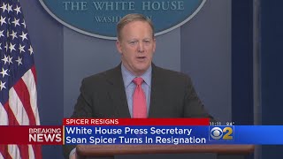 Sean Spicer Resigns As White House Press Secretary
