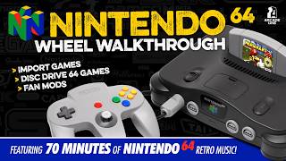 🎵 N64 RETRO GAME MUSIC OST + NINTENDO 64, IMPORT FAN MOD WHEEL WALKTHROUGH - Arcade One Hyperspin PC