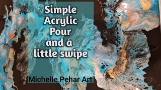 #60  Pouring with Metallic & Blue How to | Acrylic Pouring | Fluid Abstract Painting Tutorial by Michelle (Micky) Pehar Art 80 views 1 year ago 14 minutes, 40 seconds