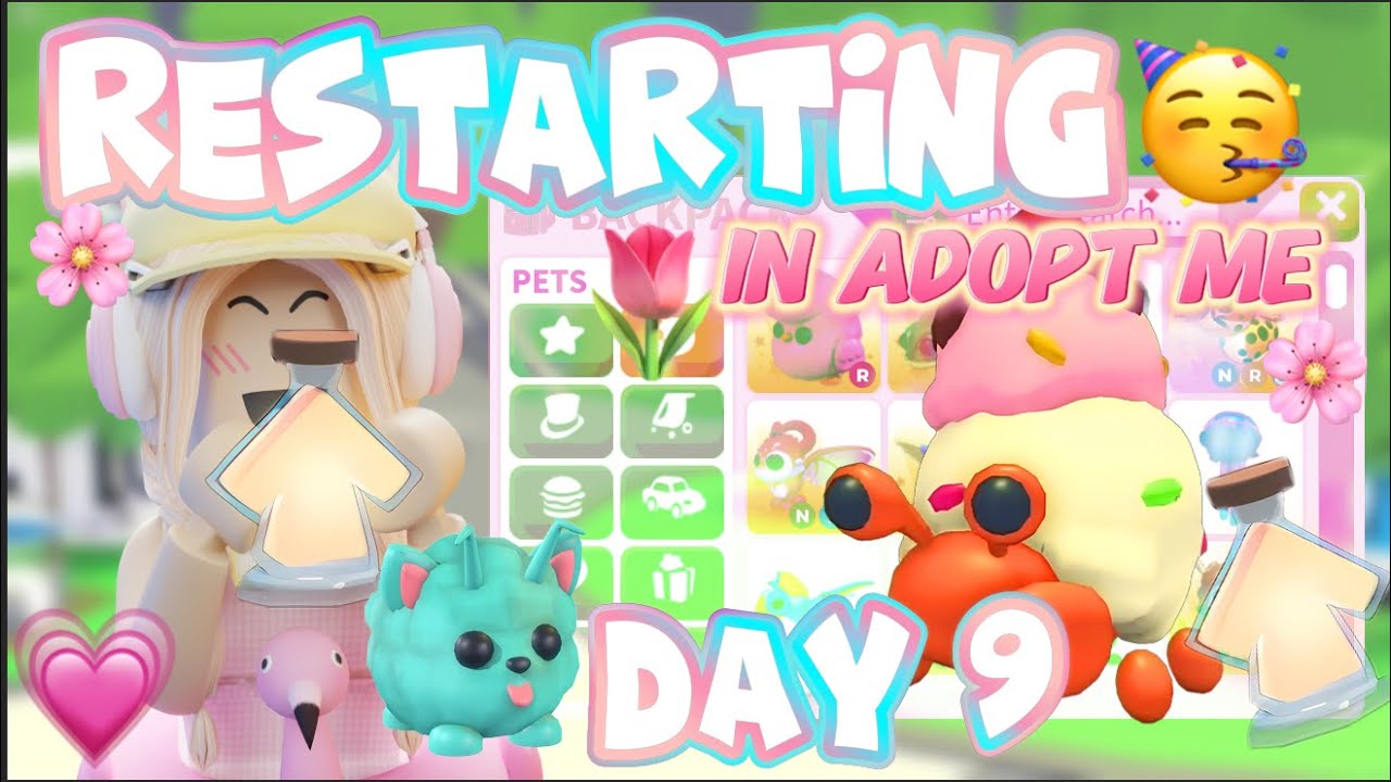 STARTING OVER 🌷 *In Adopt Me* DAY 9!!☀️ - YouTube