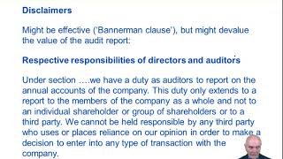 ACCA Advanced Audit and Assurance (AAA) Auditors’ Liability