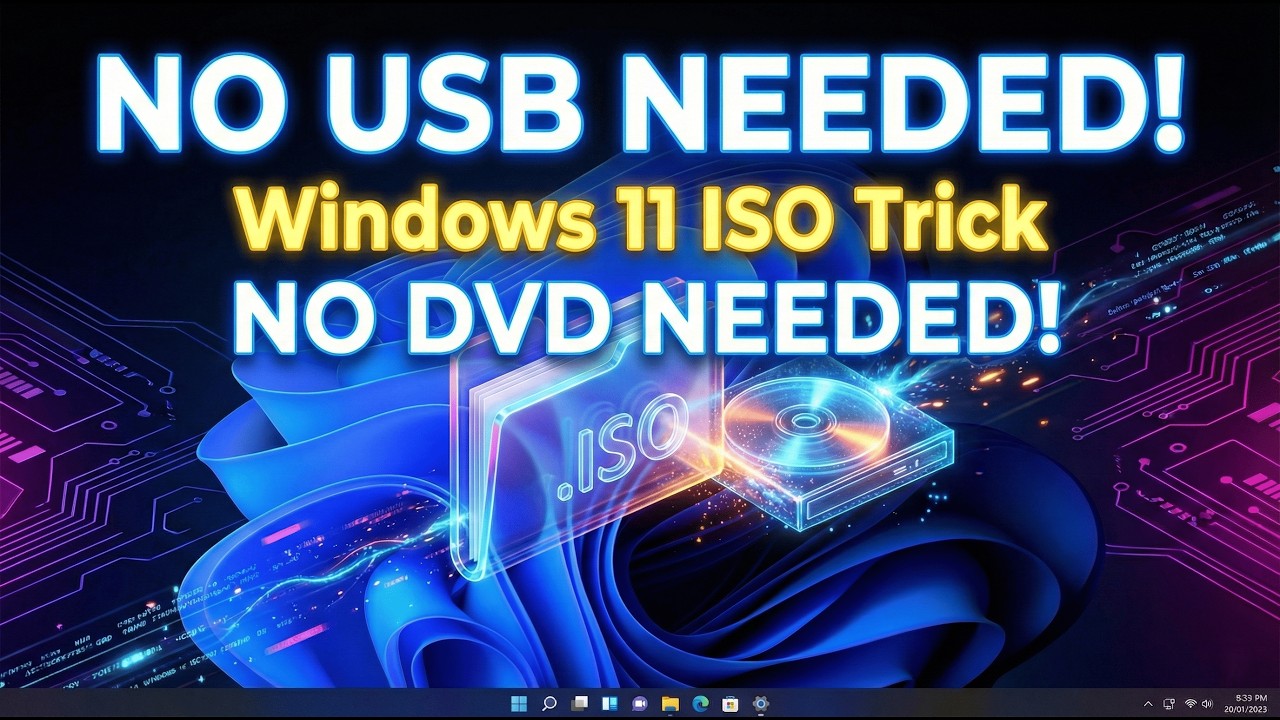 Как установить ISO-файлы в Windows 11 (без USB-накопителя или DVD-диска)