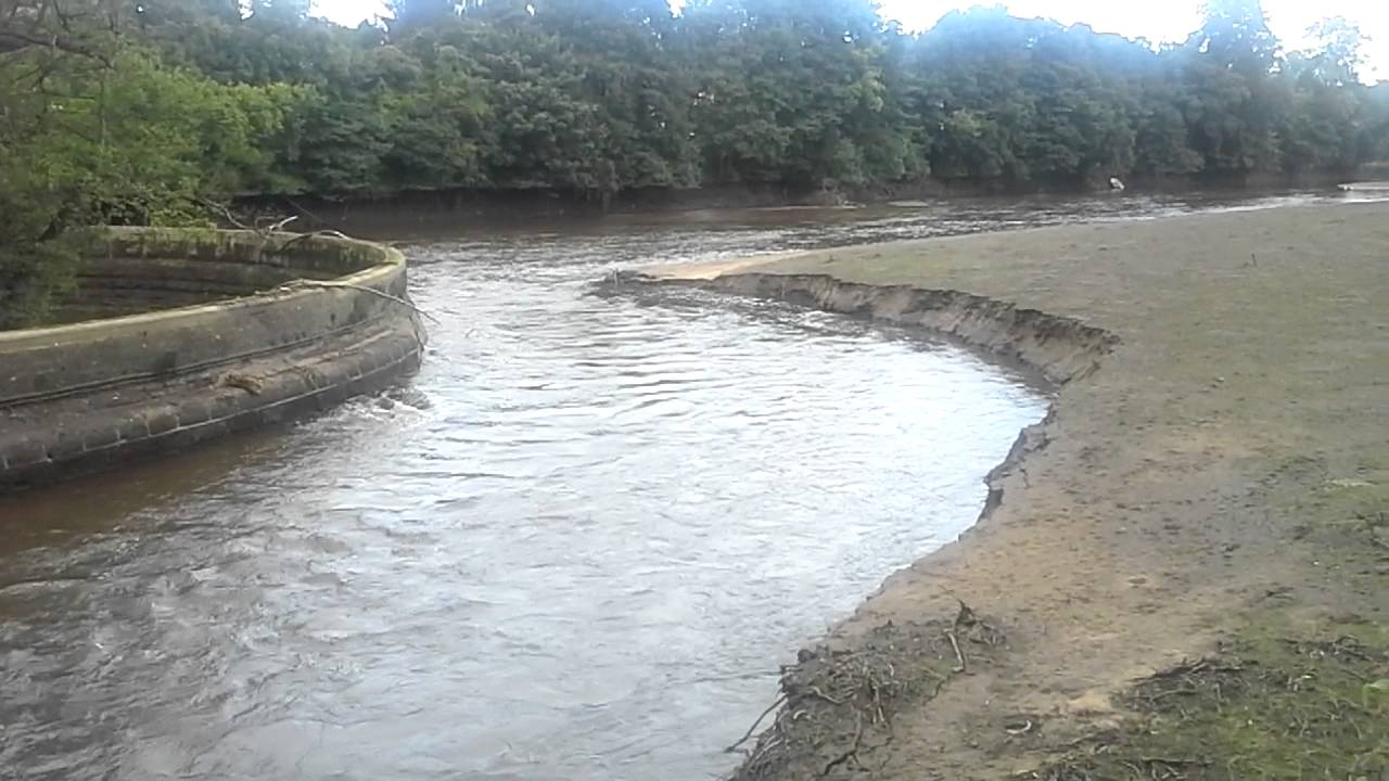 Drained Mill pond at Belper River Gradens