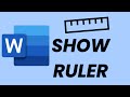 How To Show The Ruler In Microsoft Word