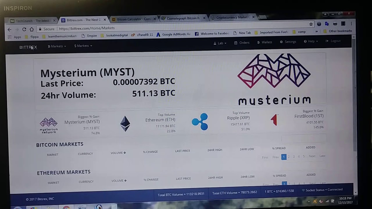 Live Cryptocurrency Trading on Bittrex, Buying Neo