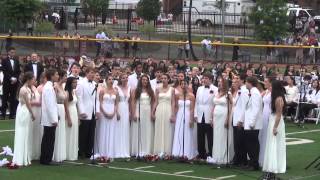 RHS 2015 Graduation.  Senior Chior members sing New Day