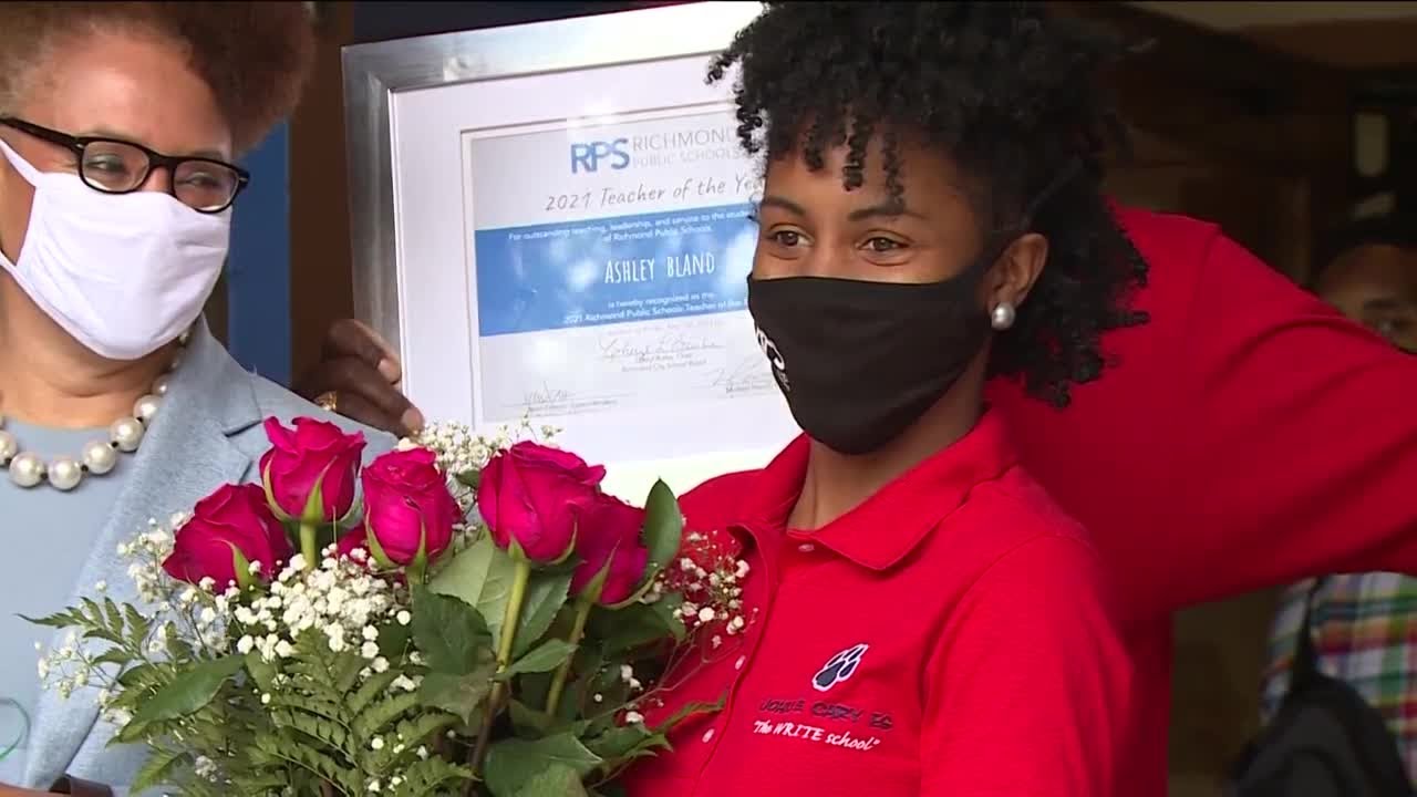 Richmond Public Schools teacher of the year - YouTube
