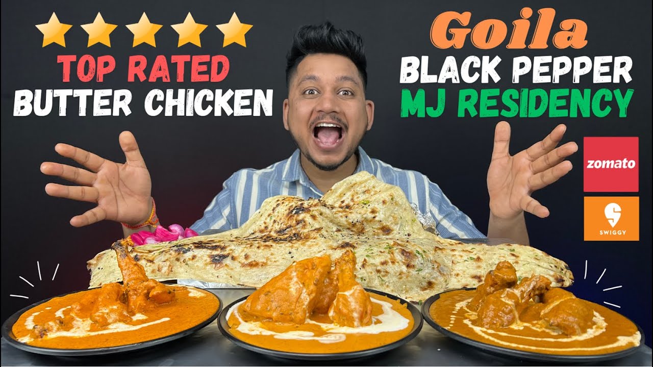Top 3 Butter Chicken in Dehradun | Black Pepper Butter Chicken | Goila Butter Chicken | MJ Residency