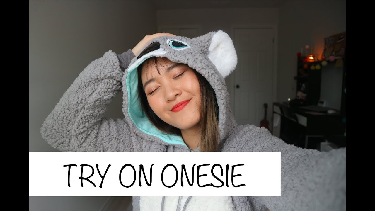 3 TRY ON ONESIE (WHAT IS ONESIE?) YouTube