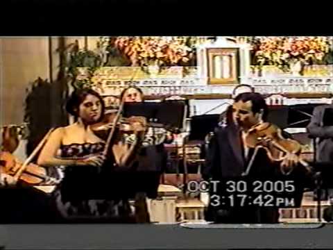 Mozart Sinfonia Concertante K.364.part1, Cecee Pantikian violin, Horváth Béla viola