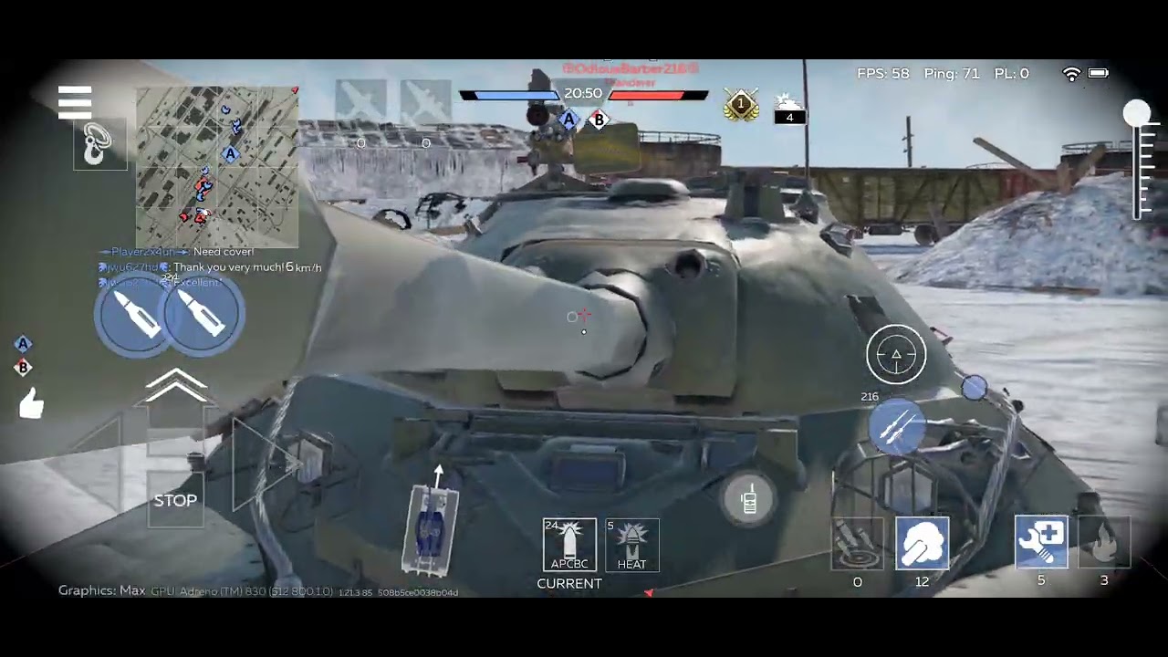 War Thunder Mobile Replay: Tiger II (No. 1-50) "Snow Cat!"