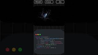 Turning code into cosmic art ✨ –just a few lines of JavaScript magic!”#JavaScript #CodeArt
