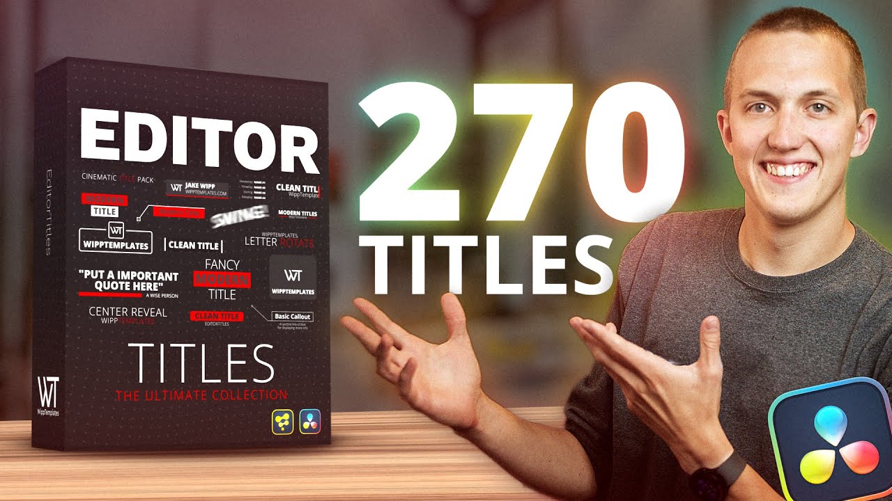 The BEST Title Pack for DaVinci Resolve!