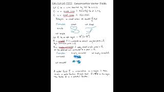 Calculus III: Conservative Vector Fields