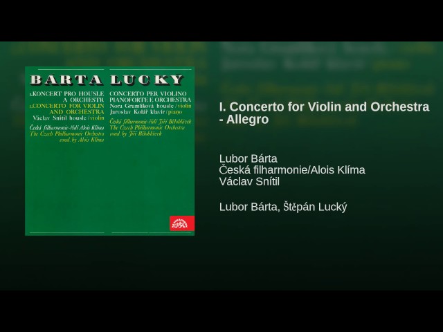 I. Concerto for Violin and Orchestra - Allegro