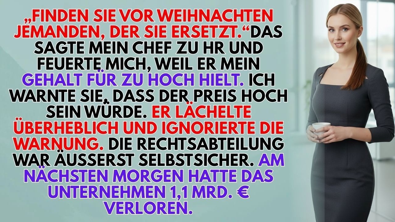 Kündigung Skandal: Mein Chef Feuerte Mich – Am Nächsten Morgen Verlor Die Firma 1,1 Mrd. €