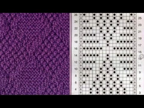 Рельефные узоры спицами