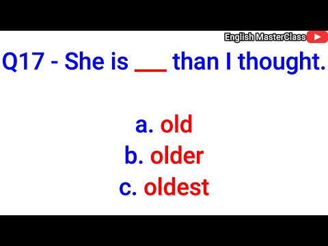 ⁣English Grammar Quiz: Comparative vs Superlative Test Part 2 | English MasterClass | #learn_english