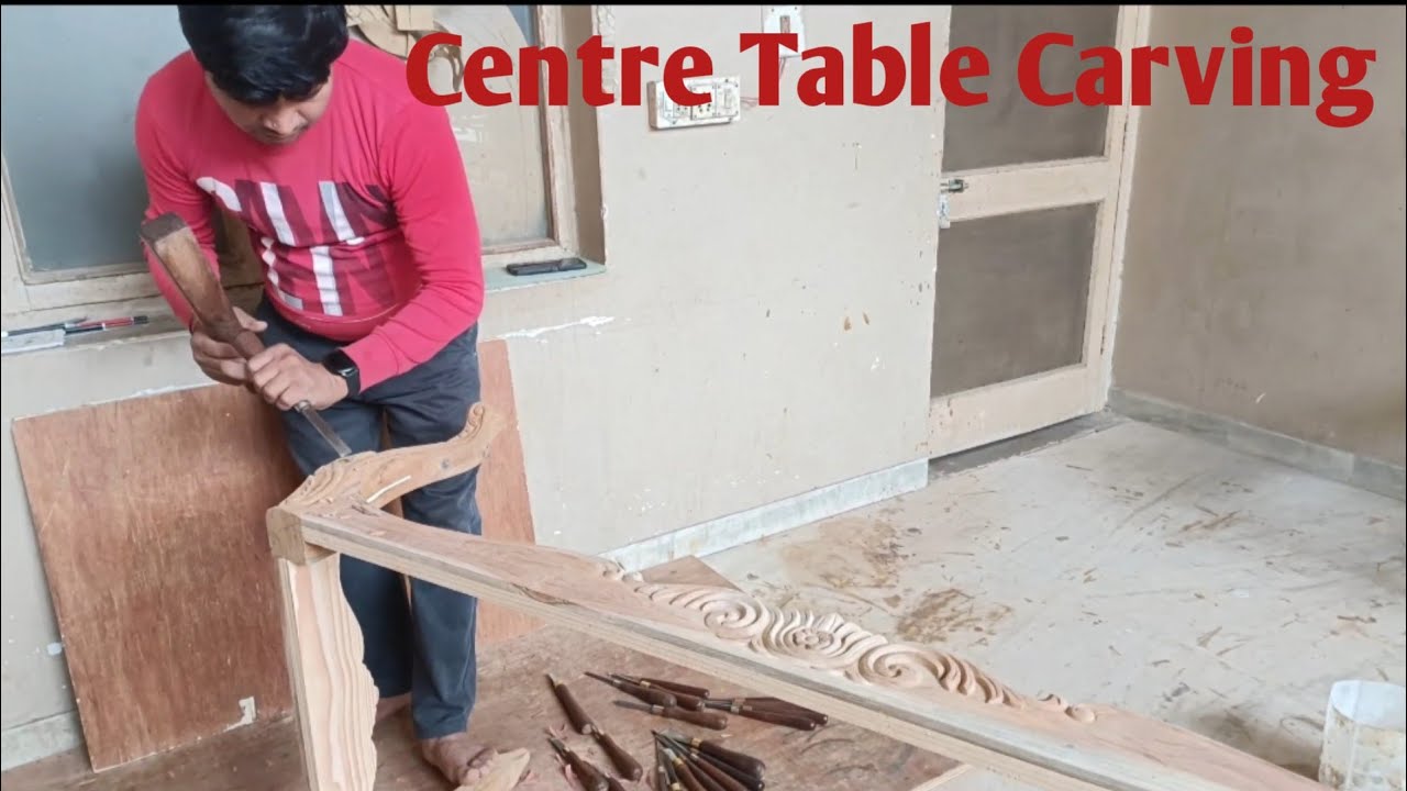 Centre Table Carving, Table Carving Kese kare #woodcarving #pvwoodcraft ...