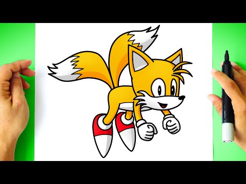 How to DRAW TAILS CLASSIC - step by step easy