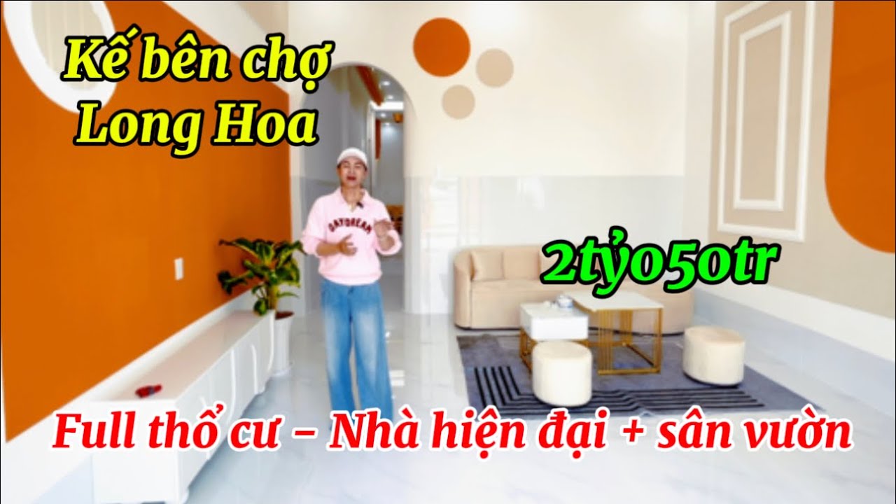Nhà vườn full thổ cư kế bên chợ Long Hoa, giá 2 tỷ - xứng đáng (1050)